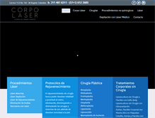 Tablet Screenshot of clinicacorpolaser.com